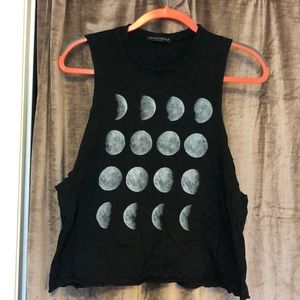 Brandy Melville Moon Crop Top
